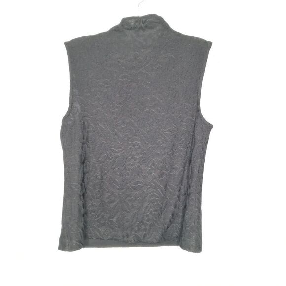 St. John black mock neck top - Picture 6 of 6